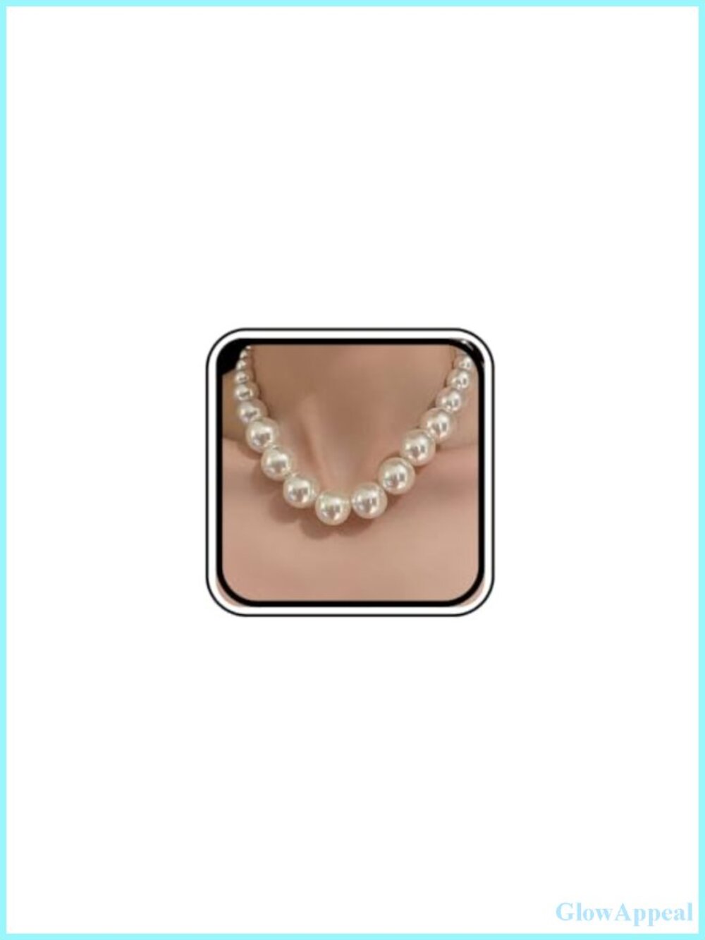 Faux Pearl Choker Necklace Boho Dainty Vintage Style for Women